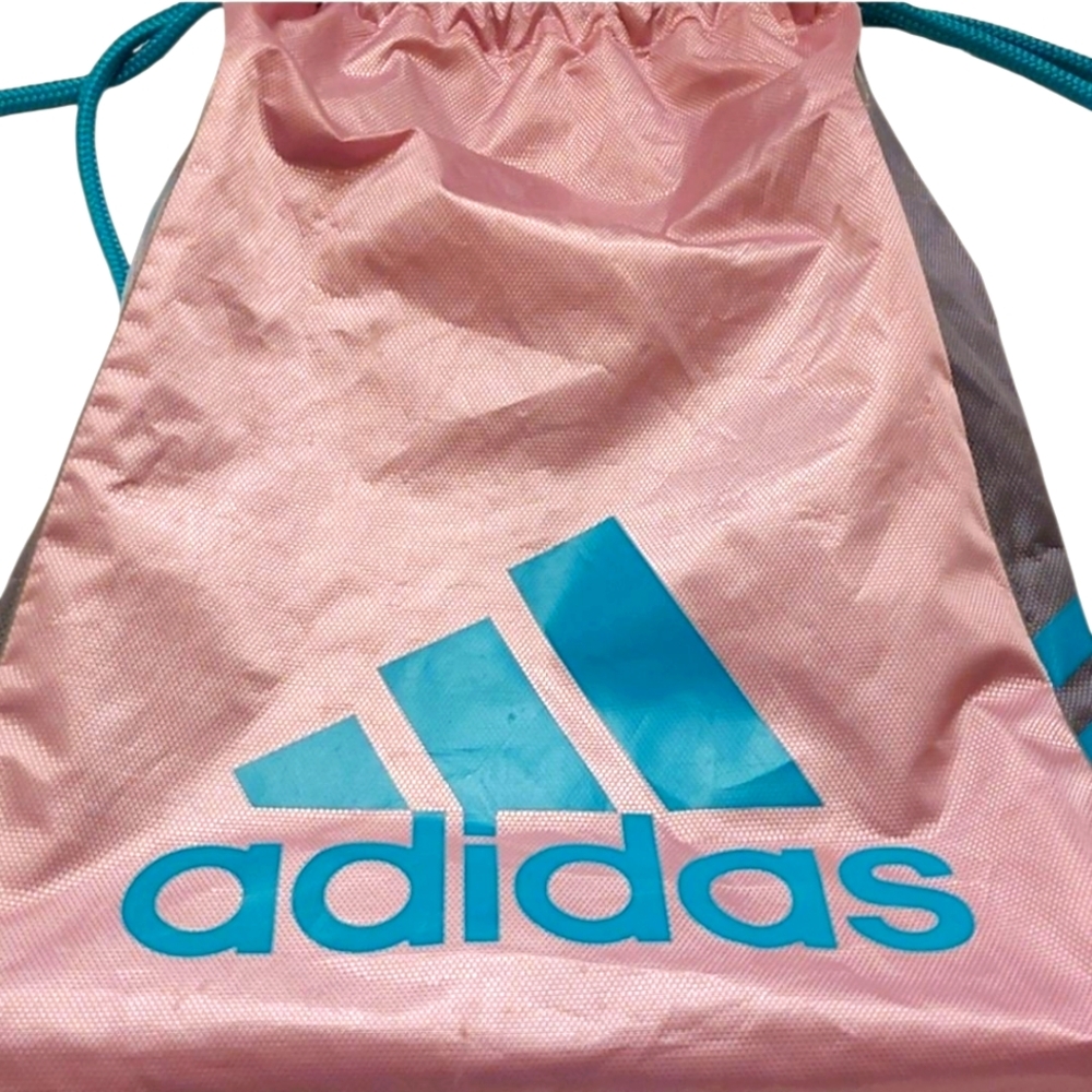 Adidas Lightweight Pink Backpack Gym Bag EUC